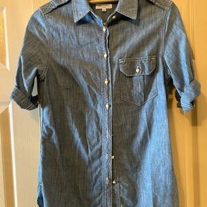Equipment Denim Blue Button-Down Shirt